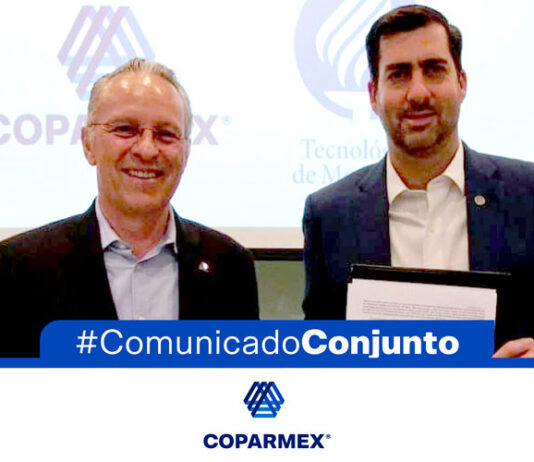 Coparmex y Tecnológico de Monterrey firman convenio desde el Modelo de Desarrollo Inclusivo