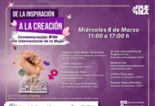 Con jornada “De la inspiración a la creación”, Cultura conmemorará Día Internacional de la Mujer