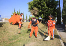 Continúan jornadas de limpieza integral en el municipio de Puebla.