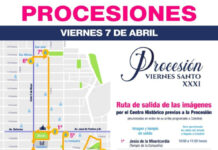 Anuncian cierres viales por la XXXI Procesión de Viernes Santo.