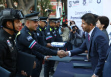 Ayuntamiento de Puebla promueve de grado a 39 policías.