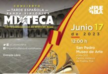 Ofrecerán concierto “Tarde Española” con Banda Sinfónica Mixteca y Braxican Brass