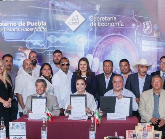 Impulsa gobierno de Sergio Salomón comercialización de productos poblanos de EE.UU.