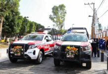 Entrega Mundo Tlatehui 9 Patrullas para las Juntas Auxiliares, Inspectorías y Delegación Atlixcáyotl