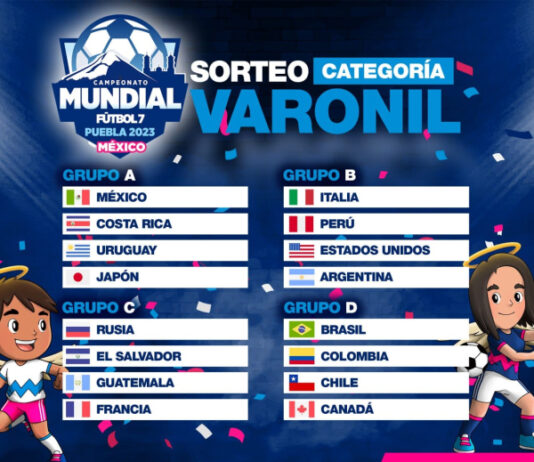 México ya tiene rivales para el mundial de Futbol 7, que se realizará en Puebla