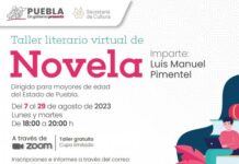 Durante agosto, Cultura impartirá talleres literarios virtuales y presenciales