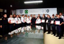 Fortalece Policía Auxiliar habilidades en seguridad bancaria y traslado de valores