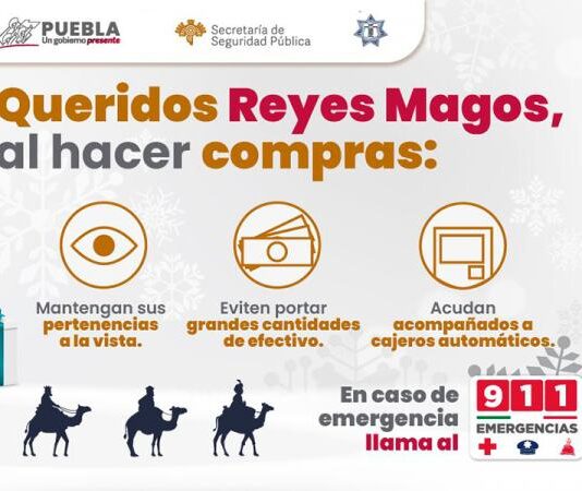 Ante “Día de Reyes Magos”, SSP emite recomendaciones de autocuidado