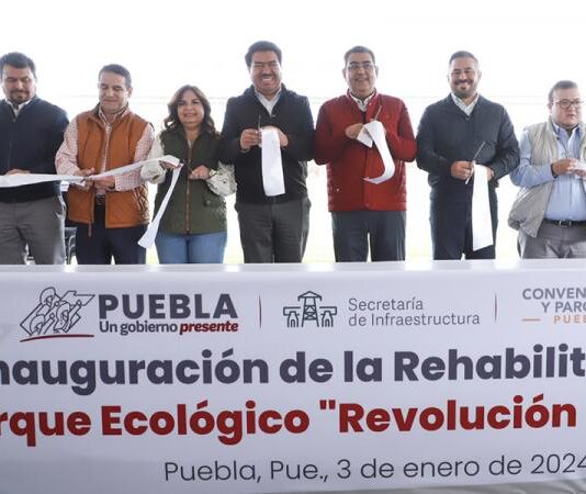 Mejora gobierno de Puebla espacios públicos para fortalecer núcleo familiar: Sergio Salomón