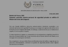 Supuesta extorsión reporta personal de seguridad privada en edificio El Mesón del Cristo del Congreso