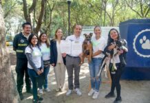 Mario Riestra se comprometió a construir el primer hospital veterinario.