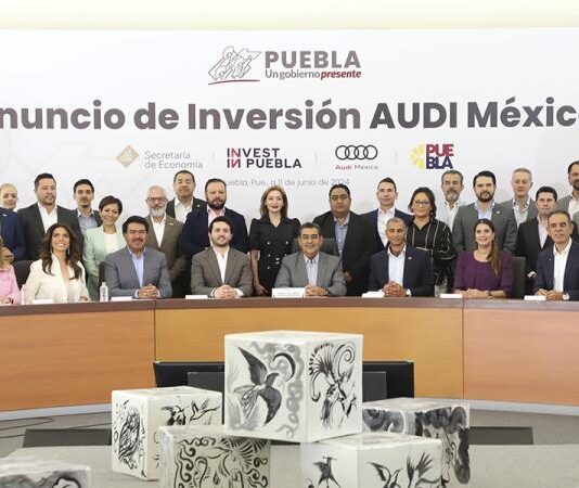 Anuncian Gobierno de Puebla y Audi inversión por más de mil millones de euros en electromovilidad