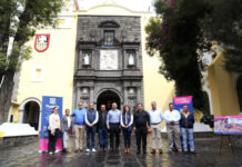 Gobierno municipal de Puebla da mantenimiento a fachadas de tres templos emblématicos.