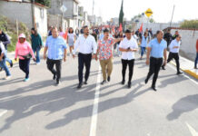 Entrega Ayuntamiento de Puebla rehabilitación de vialidad en el sur de la ciudad.