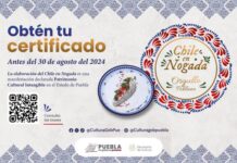 Finalizará gobierno estatal periodo de certificación “Chile en Nogada, Orgullo Poblano”