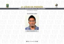 27 años de prisión contra responsable de violación.