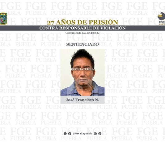27 años de prisión contra responsable de violación.