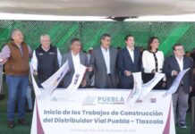 El gobernador Sergio Salomón entregó el Paso Superior Vehicular de la Central de Abasto.