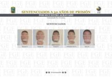 Sentenciados a 50 años de prisión por secuestro agravado