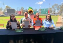 Firman OOSL y Pericos de Puebla convenio para el cuidado del medio ambiente y el fomento deportivo