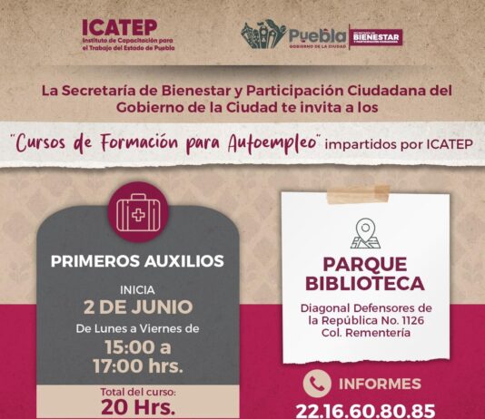Invita Gobierno de la Ciudad a inscribirse en cursos gratuitos de capacitación para el autoempleo