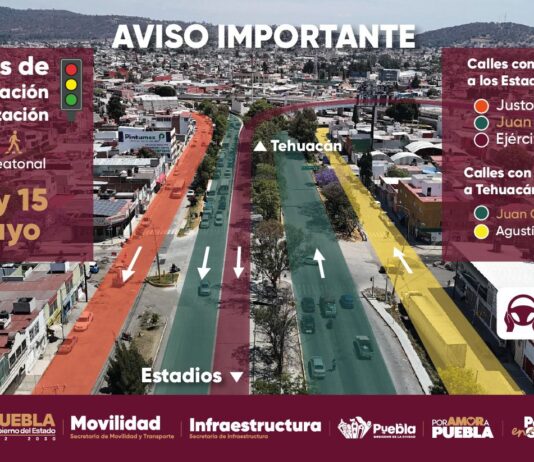 Gobierno estatal y ayuntamiento de Puebla sincronizarán semáforos.