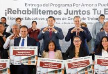 Gobierno de Puebla dignifica 107 planteles educativos.