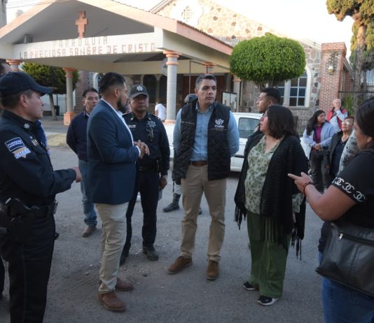 Seguridad pública realiza recorridos de proximidad social en la colonia Exhacienda de Chapulco.