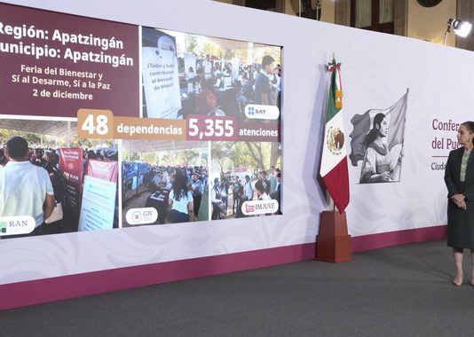 Claudia Sheinbaum informa avances del Plan Michoacán por la Paz y la Justicia.