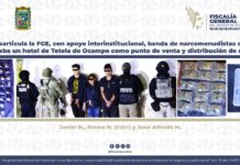 Desarticula la FGE banda de narcomenudistas que utilizaba un hotel de Tetela de Ocampo.