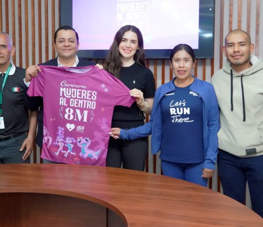 En San Martín Texmelucan presentan la carrera “Mujeres al Centro 8M”.