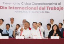 Puebla reafirma soberanía laboral en el Día del Trabajo.