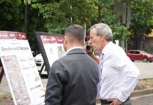 Supervisa Pepe Chedraui avances del Tren Capitalino de Pavimentación en bulevar Xonaca.