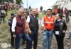 Inspecciona Pepe Chedraui labores en el vaso regulador Puente Negro, así como afectaciones en la zona