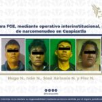 Asegura FGE, mediante operativo interinstitucional, punto de narcomenudeo en Cuapiaxtla.