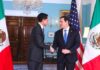 Se reúnen el canciller Roberto Velasco Álvarez y el secretario de Estado de Estados Unidos, Marco Rubio