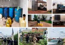 Autoridades de los tres órdenes aseguran cinco inmuebles relacionados con actividades ilícitas