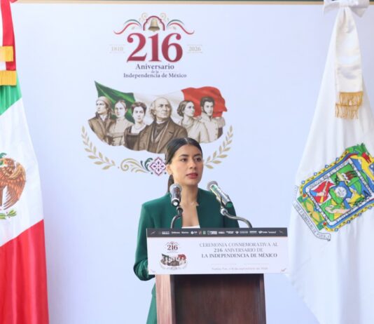 El amor a México también implica respeto hacia otros pueblos y defensa de la paz: Gaby “la bonita” Sánchez.