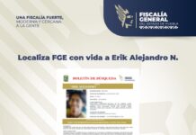 Localiza FGE con vida a Erik Alejandro N.