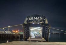 Marina despliega recursos para apoyo a la población tras impacto del huracán “Polo” en Baja California Sur.