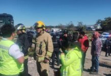 Atiende Salud estatal a lesionados por accidente entre tren y camioneta en Esperanza