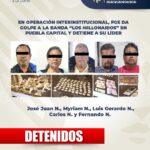 En operación interinstitucional, FGE da golpe a la banda “Los Millonarios” en Puebla capital y detiene a su líder