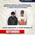 Investiga Fiscalía a dos hombres que presuntamente privaron de la libertad a conductor de plataforma.