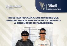 Investiga Fiscalía a dos hombres que presuntamente privaron de la libertad a conductor de plataforma.