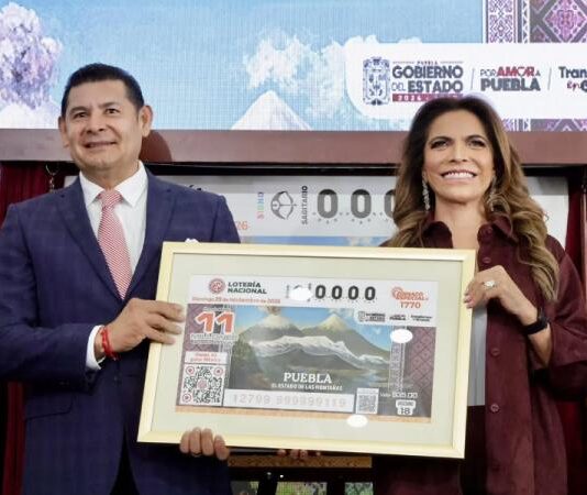 Lotería Nacional dedica sorteo especial a Puebla, estado de las montañas.