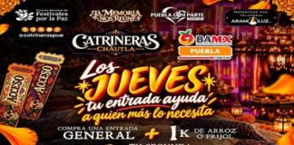 “Puebla Comparte” une solidaridad y tradición en Catrineras Chautla 2026.